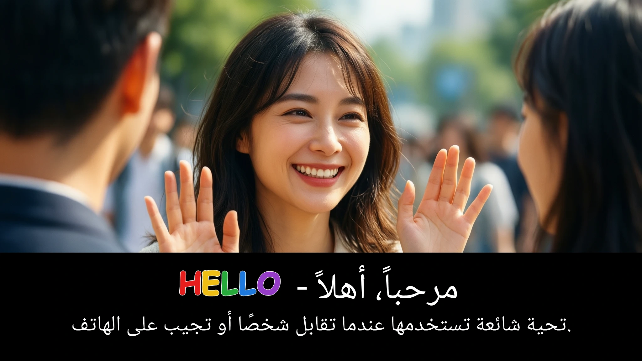 Arabic Illustration for hello